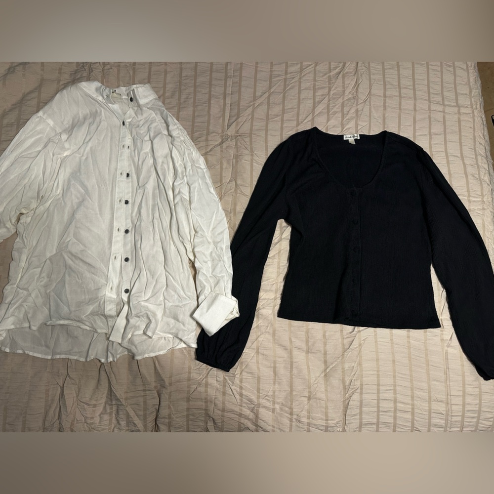 Ariat Cream and Black Button-Up Shirt